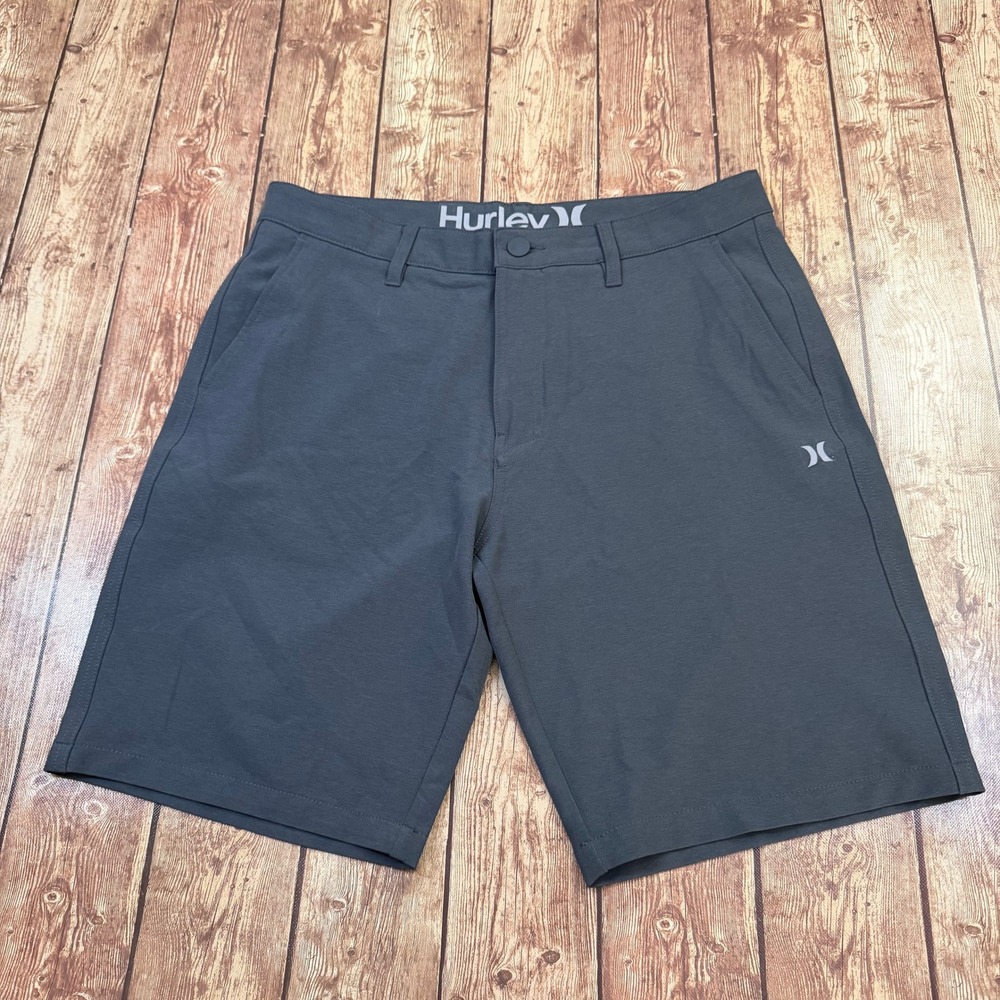 Hurley Hybrid Walkshorts Mens 32 Gray Stretch Mesh Pockets